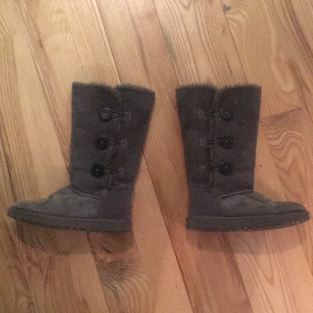 Gray Ugh boots